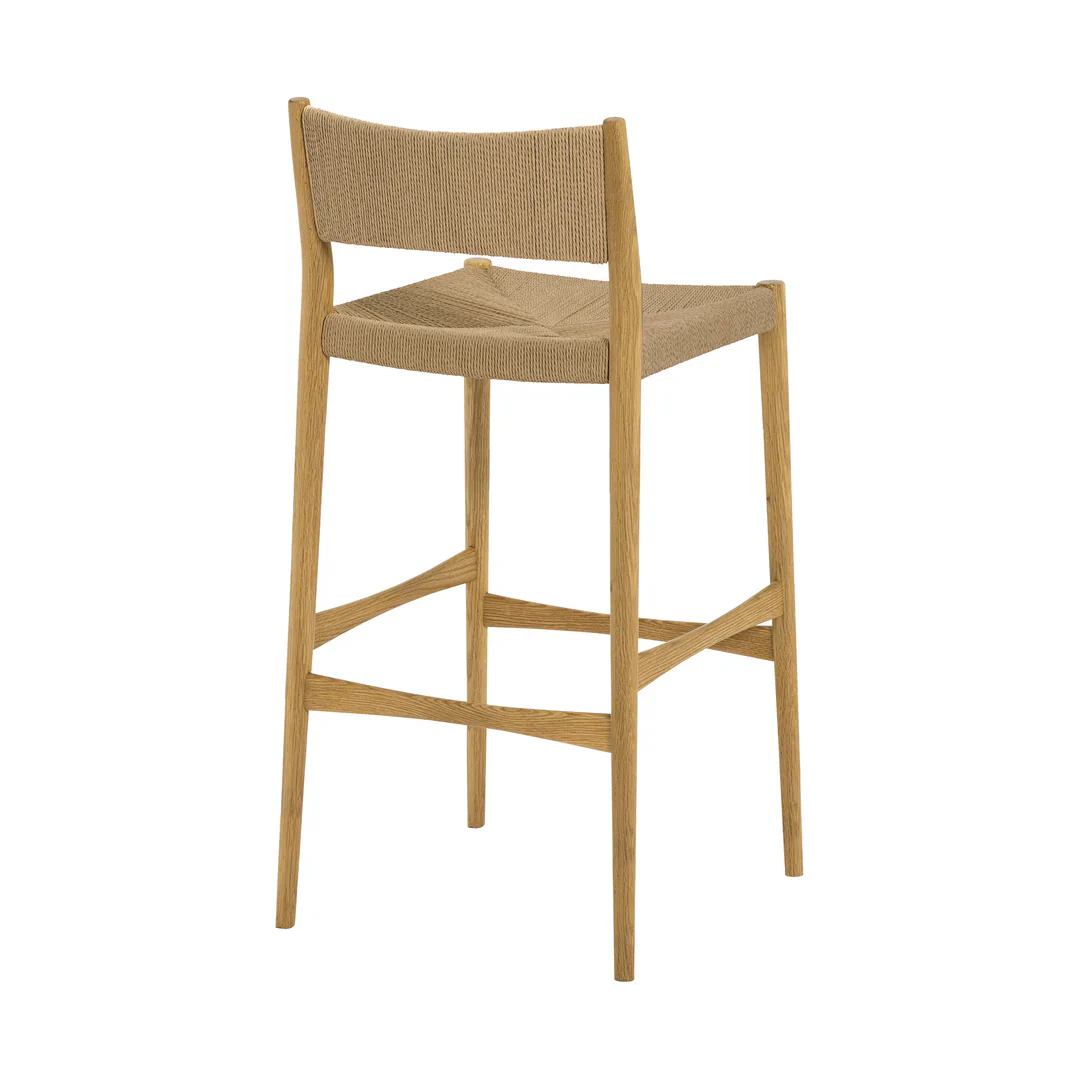 Nordic Design Woven bar Stool - Image 3