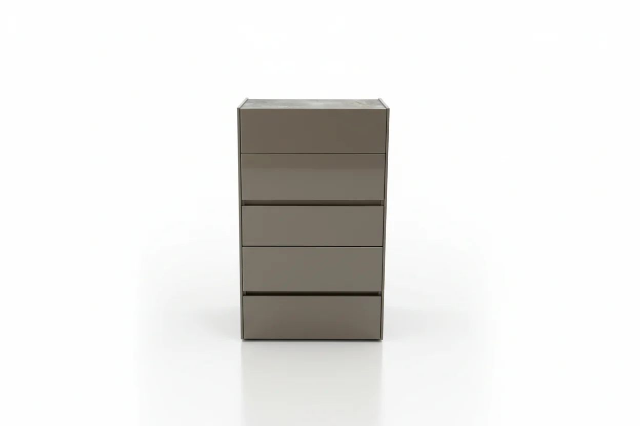 Oak Gloss Tall Chest