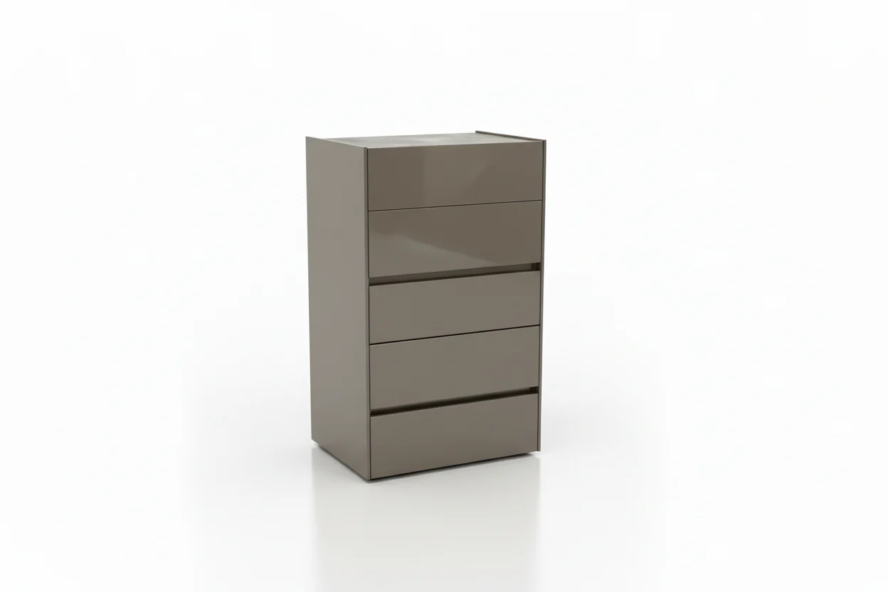 Oak Gloss Tall Chest - Image 2