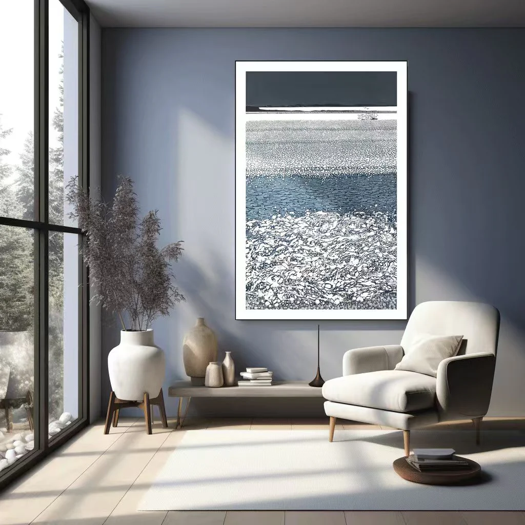 Oceanic Tranquility: Abstract Seascape