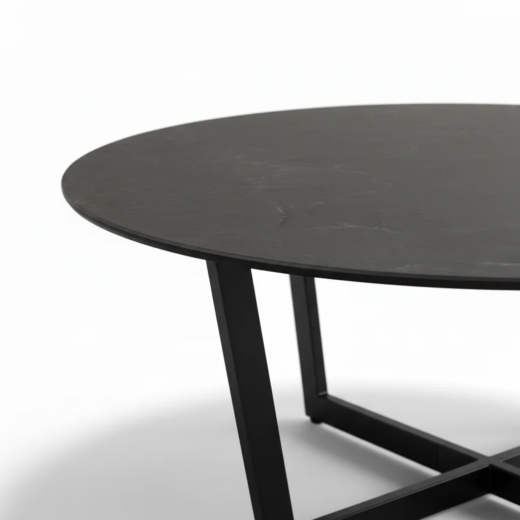 Onyx Minimalist Round Coffee Table Set - Image 12