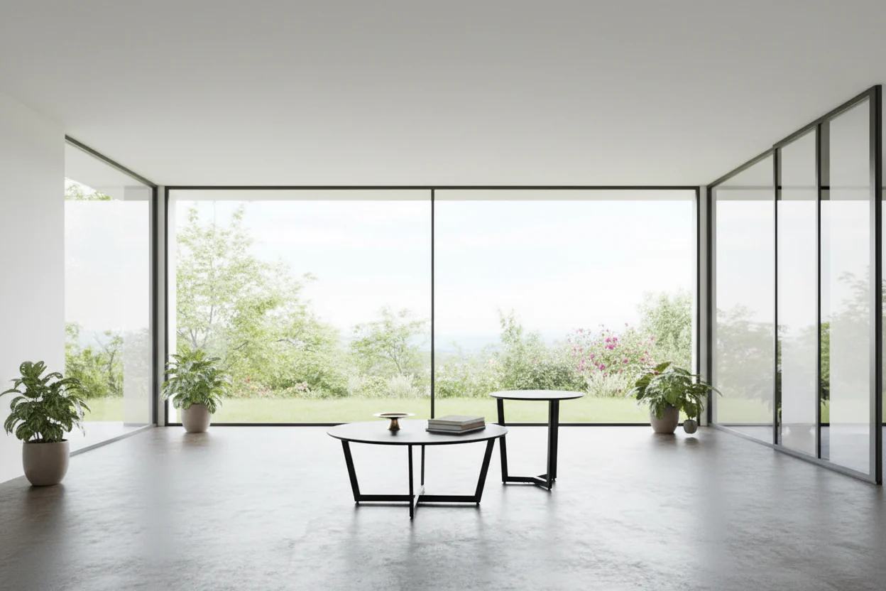 Onyx Minimalist Round Coffee Table Set - Image 14