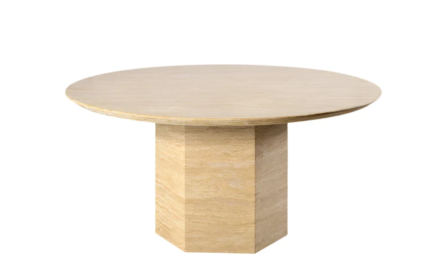 Opal Travertine Round Dining Table - Image 5