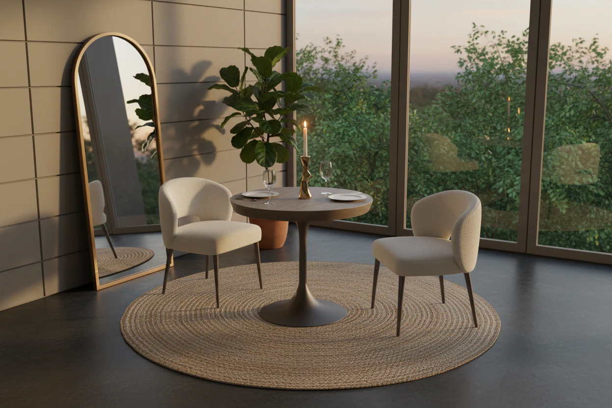 Orbit Industrial Round Dining Table/Side Table - Image 3