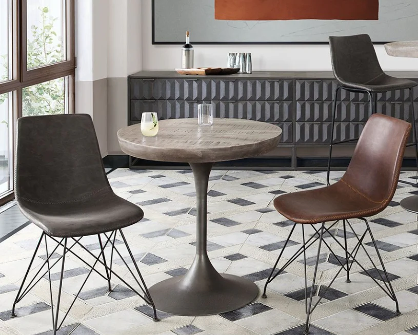 Orbit Industrial Round Dining Table/Side Table - Image 8
