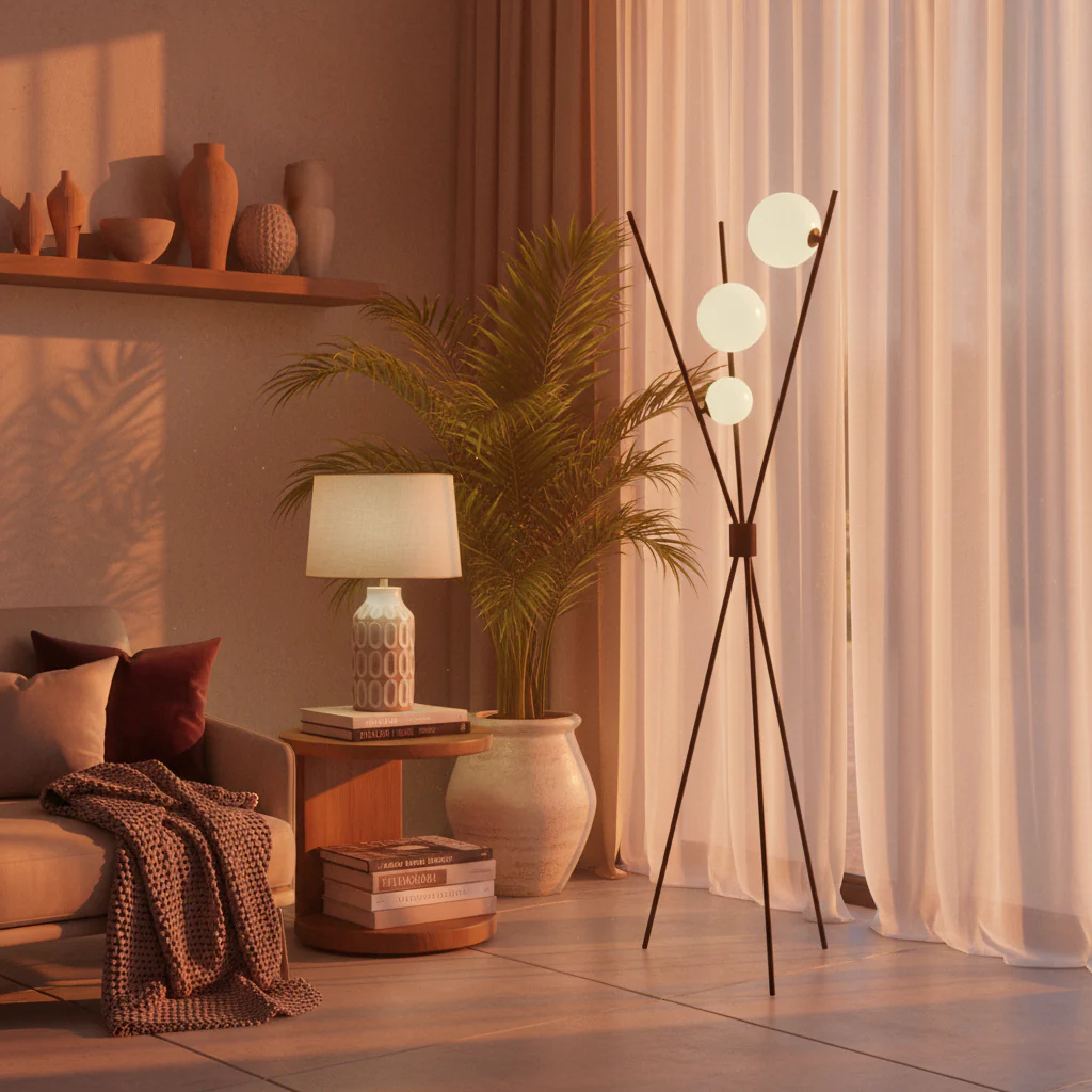 Orion Trio Globe Floor Lamp - Image 5