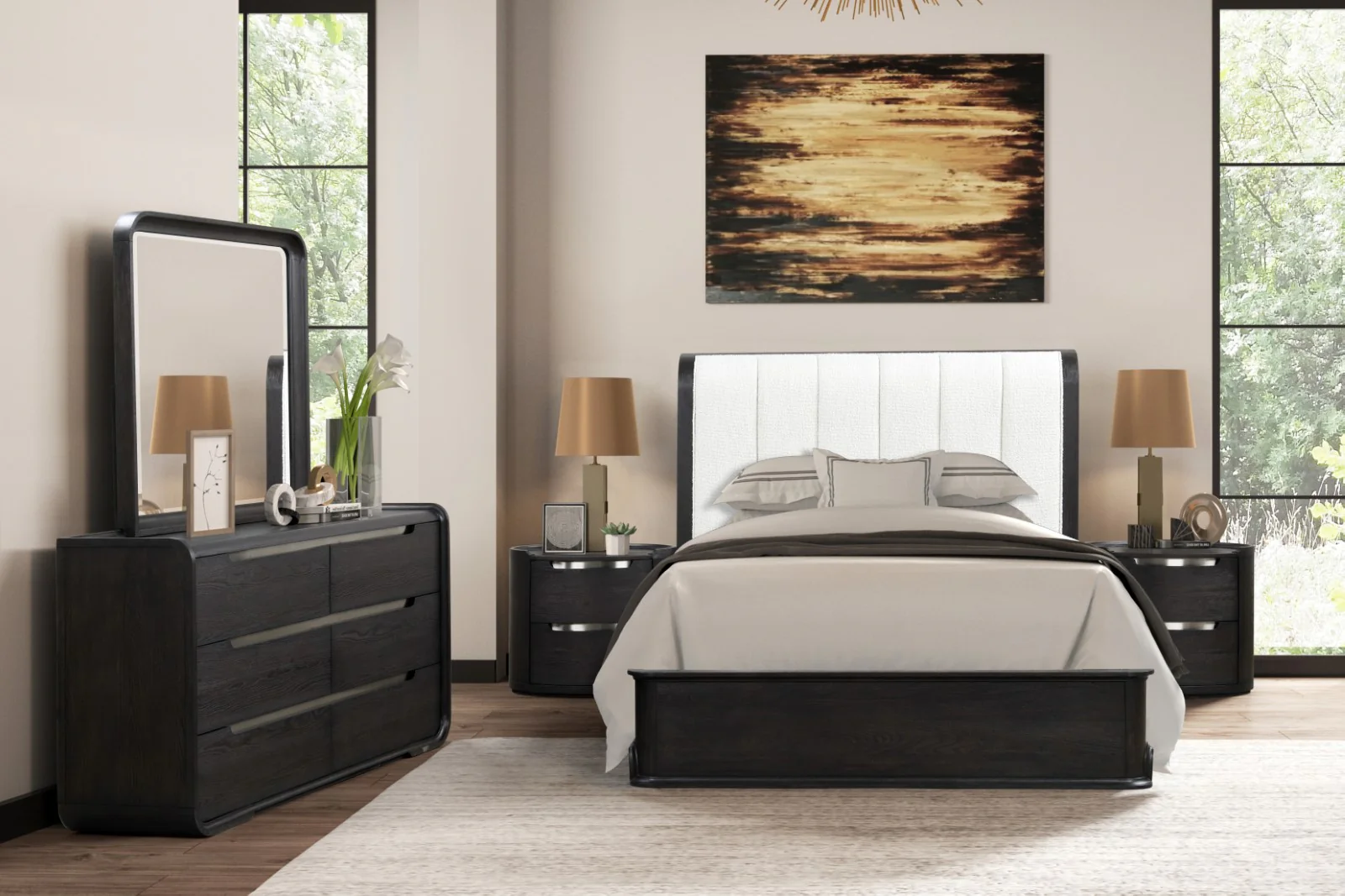 Osterley Modern Contemporary Bed - Image 4