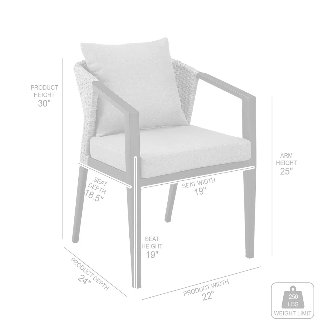 Palma Wicker Outdoor Armchairs (Set Of 2) - Image 6