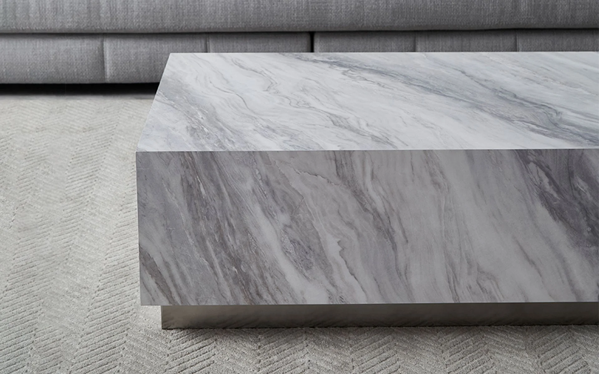 Perseus Sintered Stone Rectangle Coffee Table - Image 11