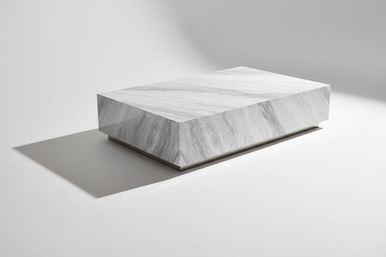 Perseus Sintered Stone Rectangle Coffee Table - Image 6