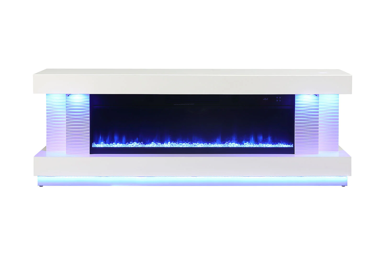 Peseux 71" TV Stand w/ Electric Fireplace - Image 4