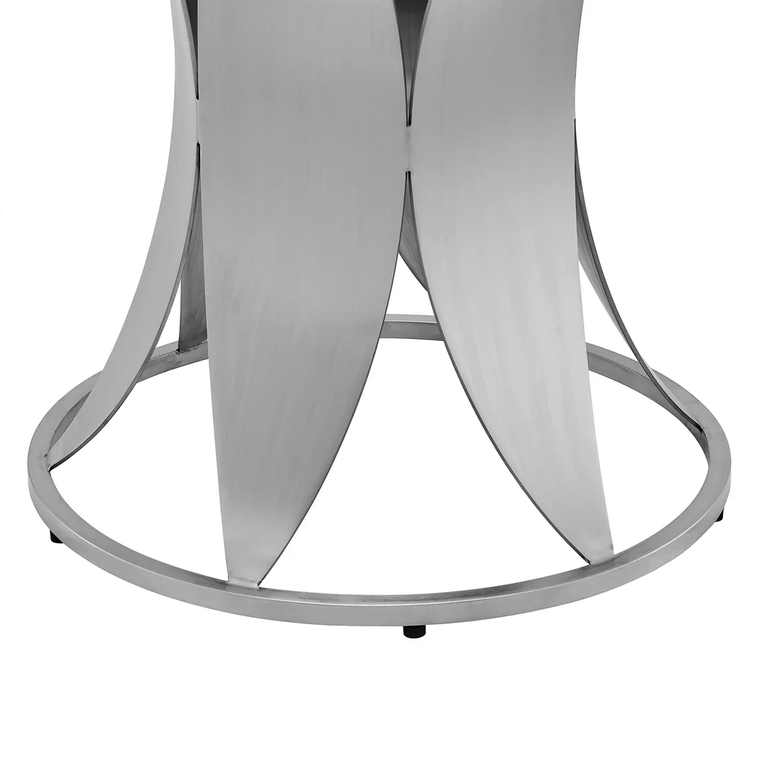 Petal Base Round Glass Dining Table - Image 17