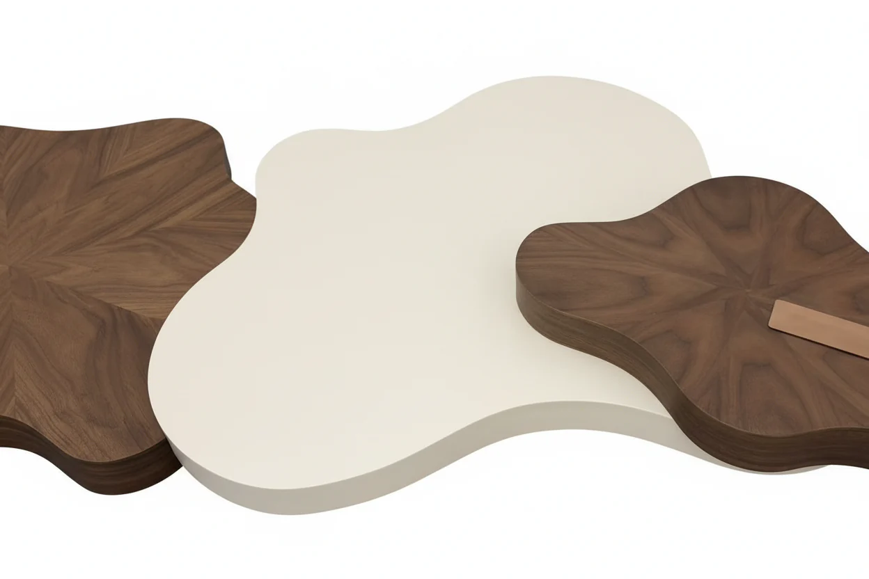 Petal Harmony Coffee & Side Table - Image 2