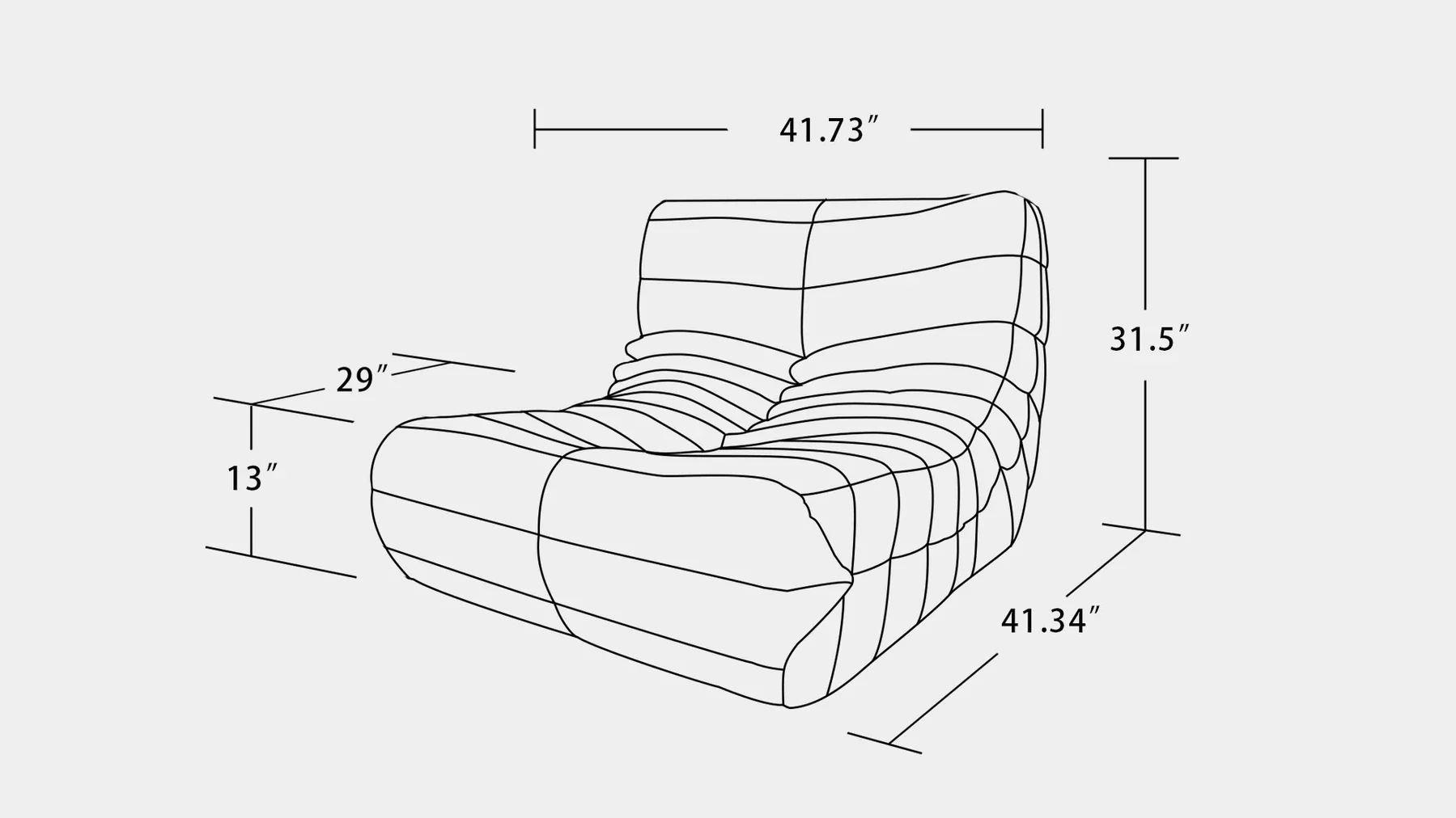 Pita Modern Lounge Chair - Image 14