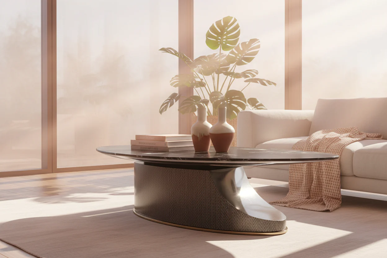 Poire Marble Coffee Table - Image 7