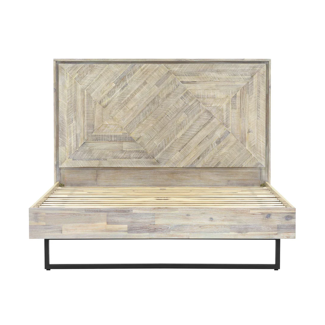 Prescott Rustic Modern Platform Bed - Image 7