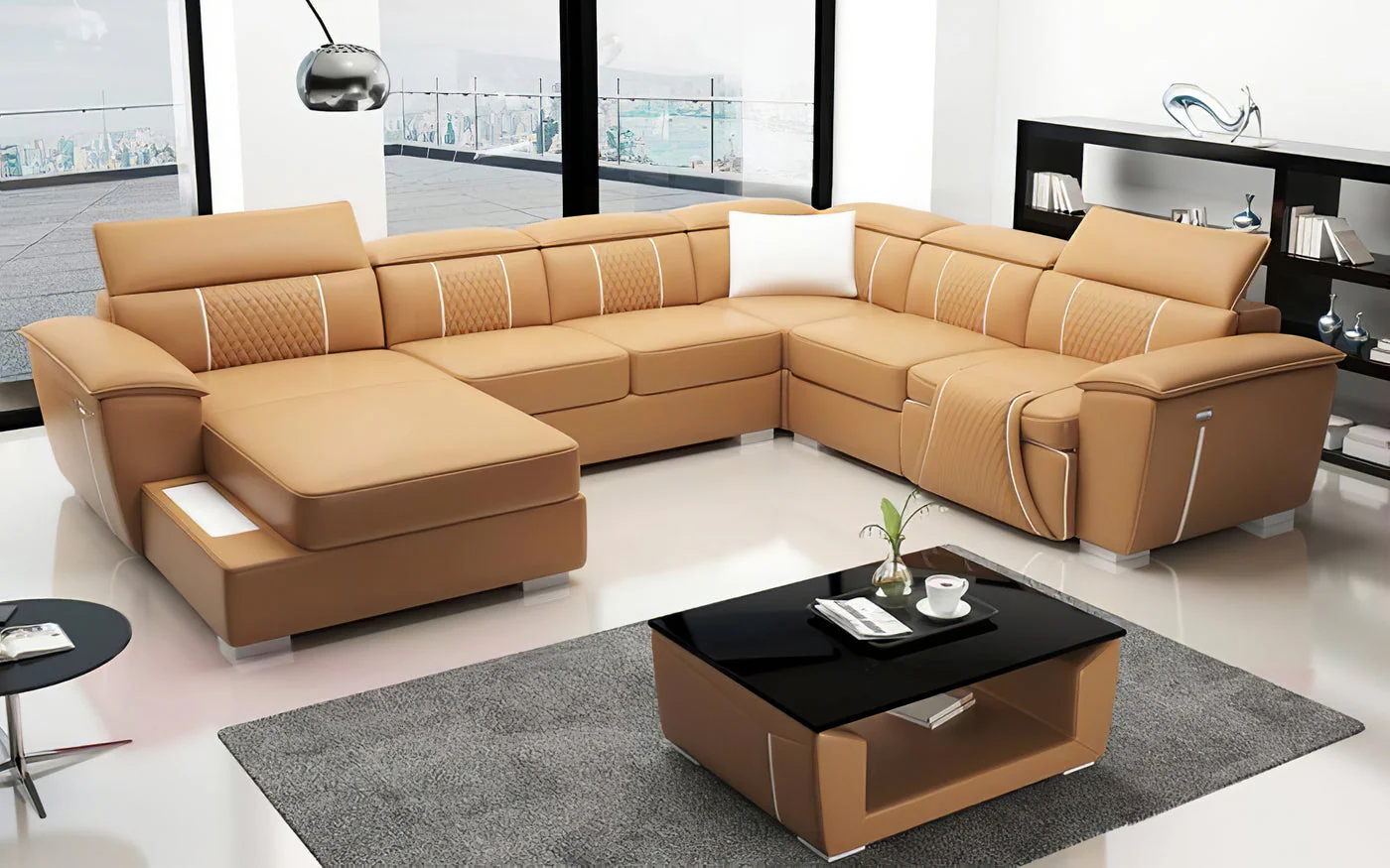 Radiant Luxe Power Recliner Sectional - Image 5