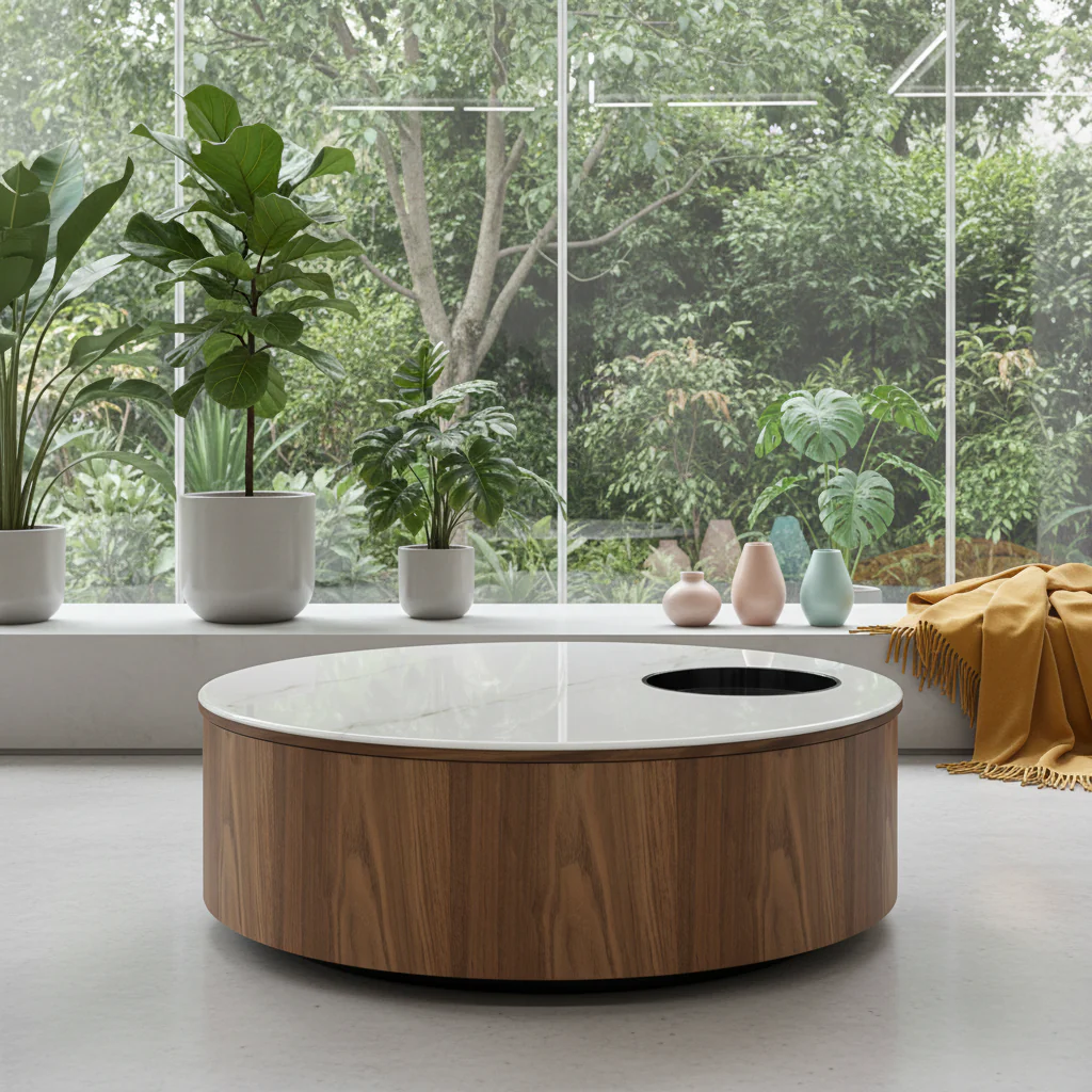 Rivet Marble Coffee Table - Image 3