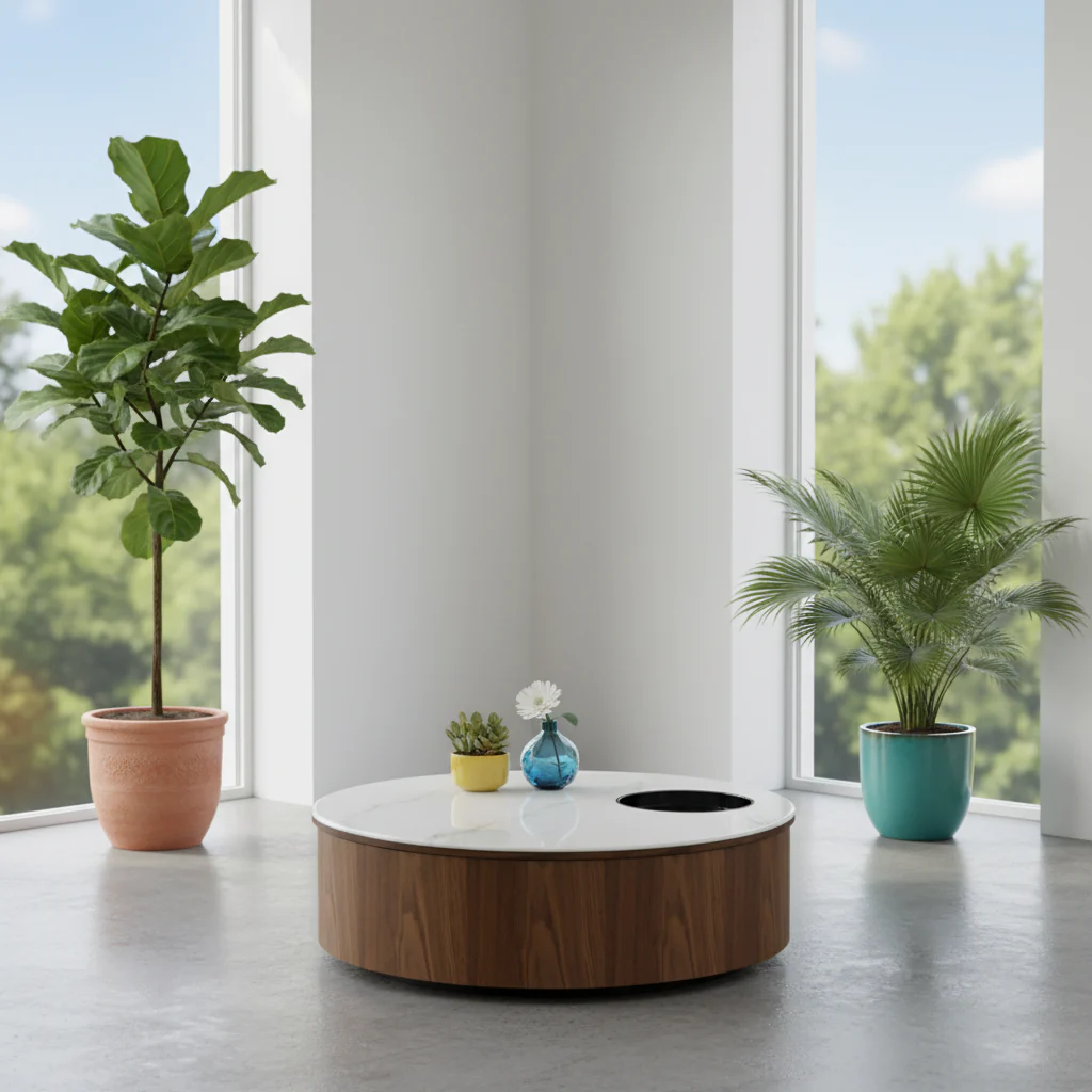 Rivet Marble Coffee Table - Image 9