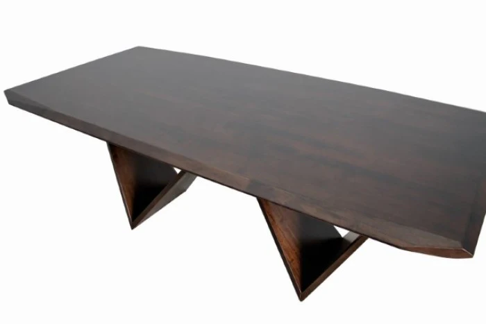 Romont Mid-Century Modern 7PC Dining Table Set - Image 5