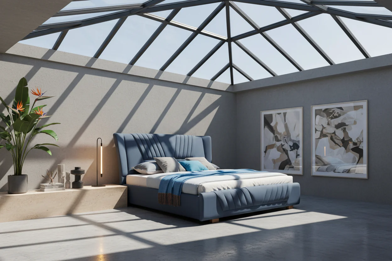 Royal Crown Leather Bed - Image 10