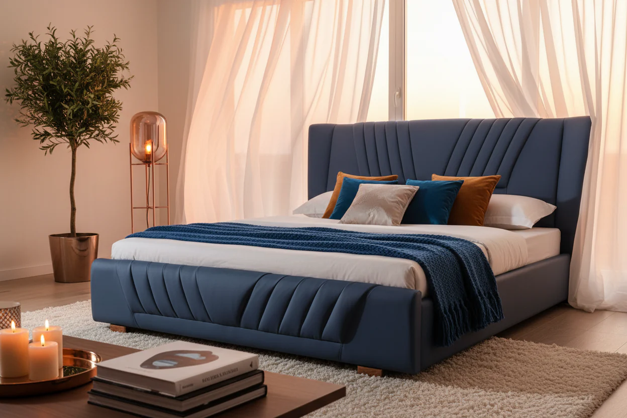 Royal Crown Leather Bed - Image 11