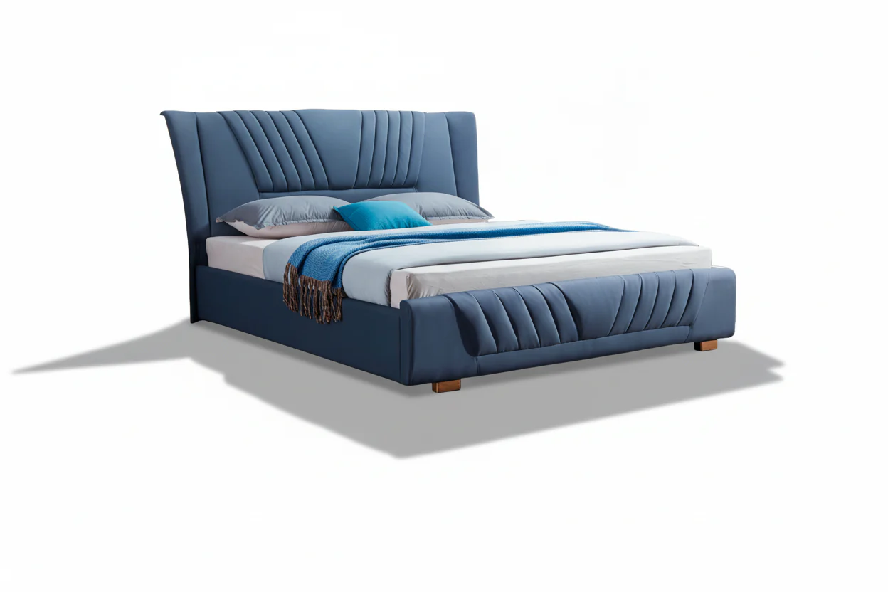 Royal Crown Leather Bed - Image 12