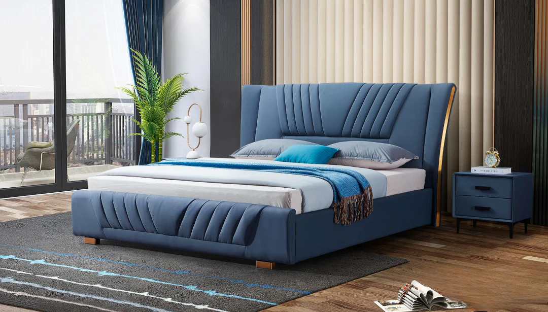 Royal Crown Leather Bed - Image 3