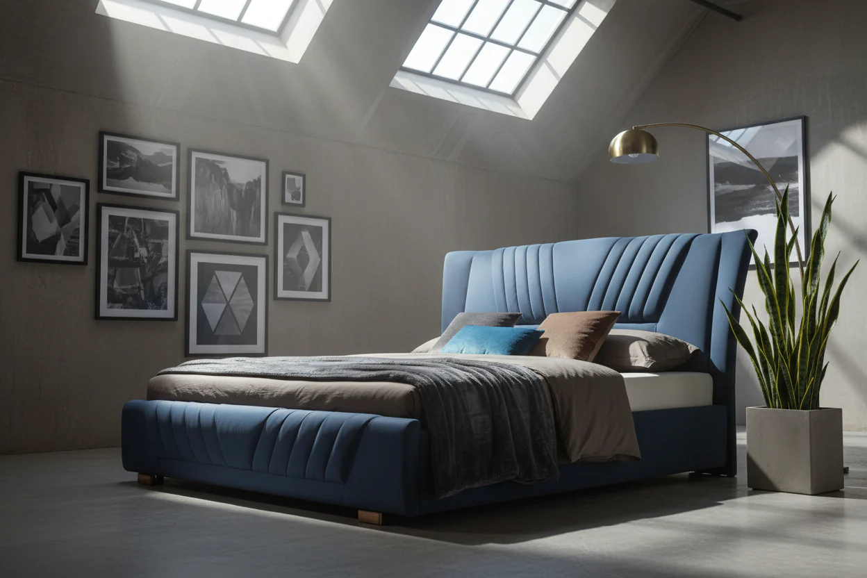 Royal Crown Leather Bed - Image 5