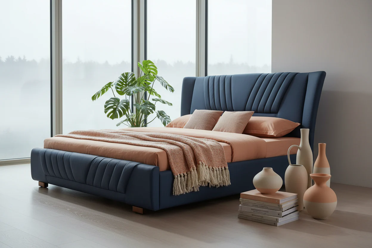 Royal Crown Leather Bed - Image 6