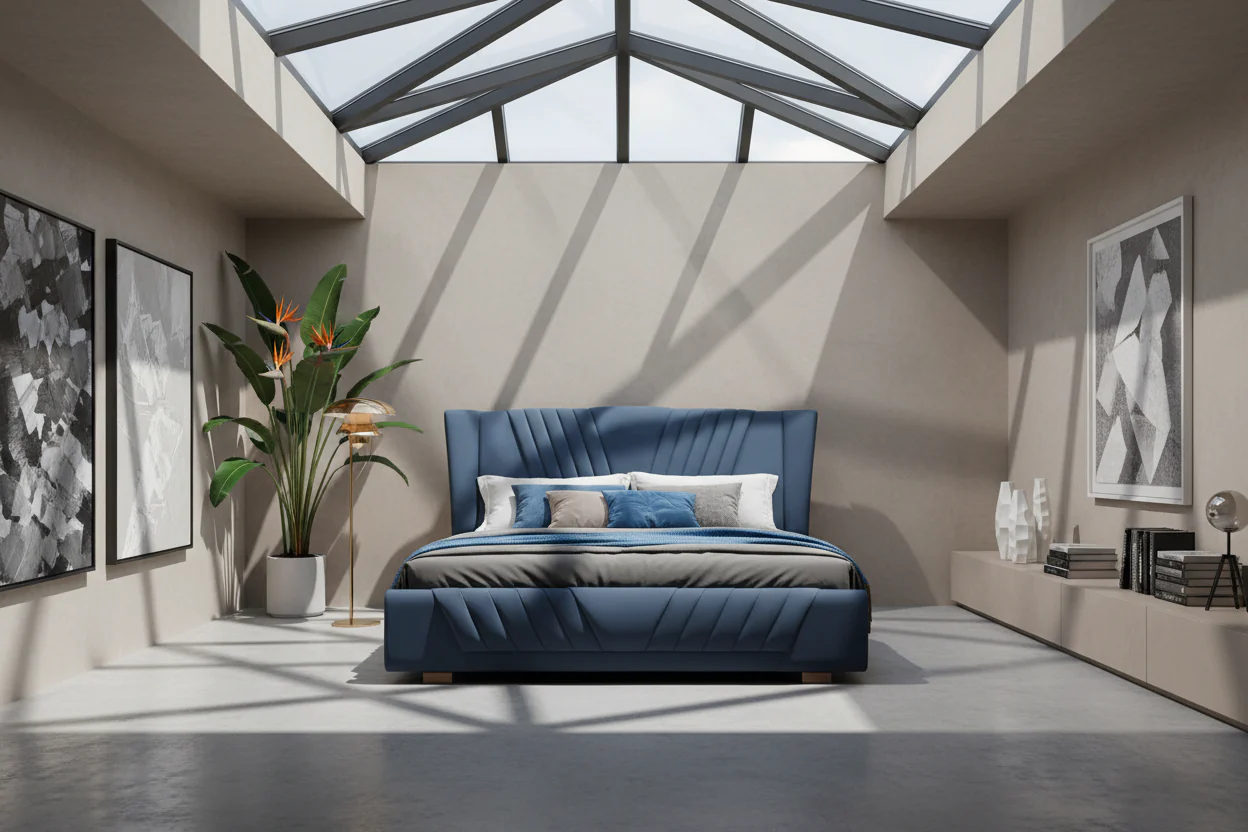 Royal Crown Leather Bed - Image 7