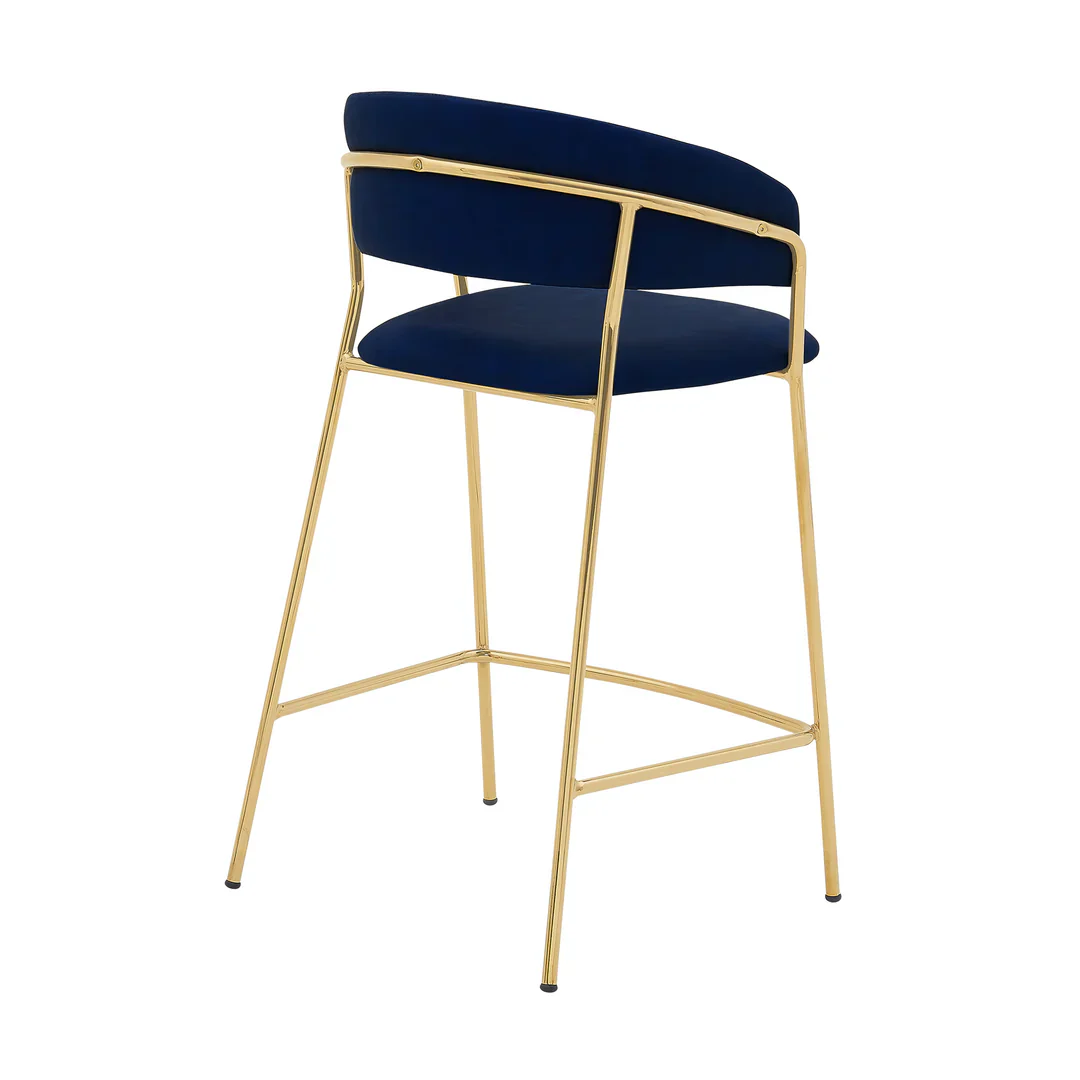 Royale Velvet Bar Stool - Image 3