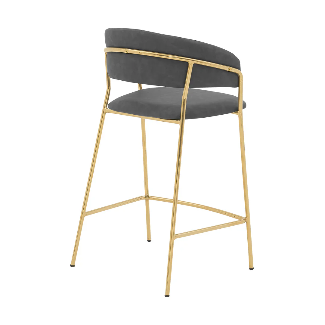 Royale Velvet Bar Stool - Image 6