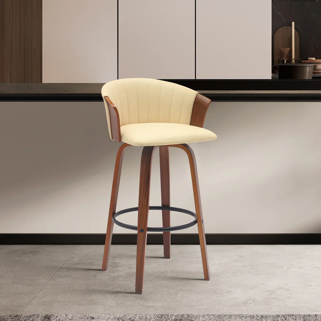 Ruby Modern Upholstered Swivel Bar Stool - Image 12