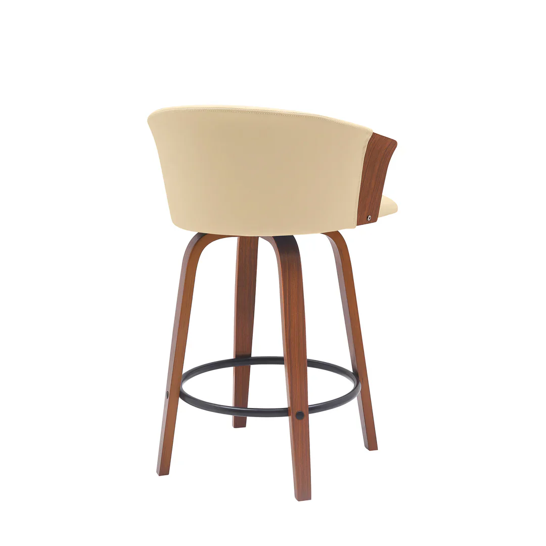 Ruby Modern Upholstered Swivel Bar Stool - Image 14