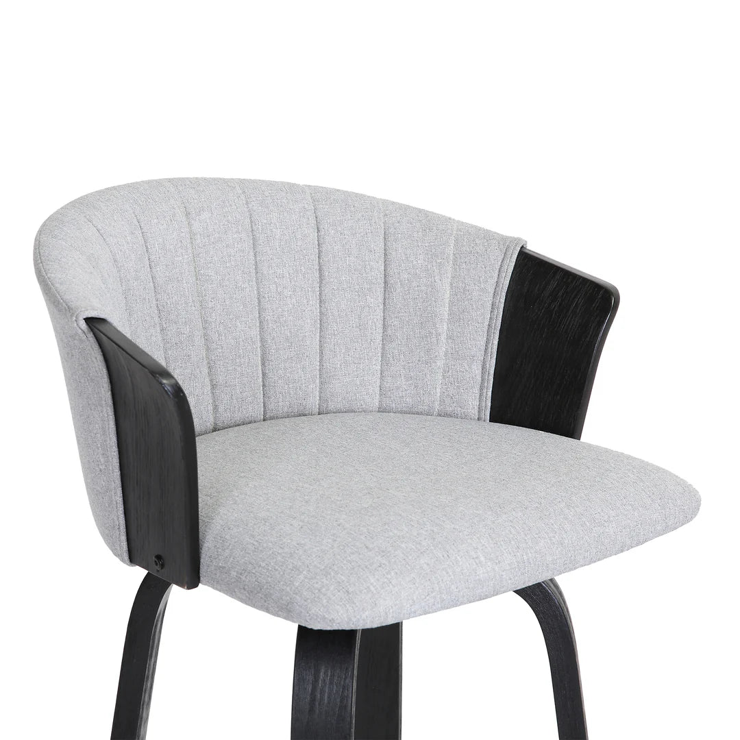 Ruby Modern Upholstered Swivel Bar Stool - Image 4