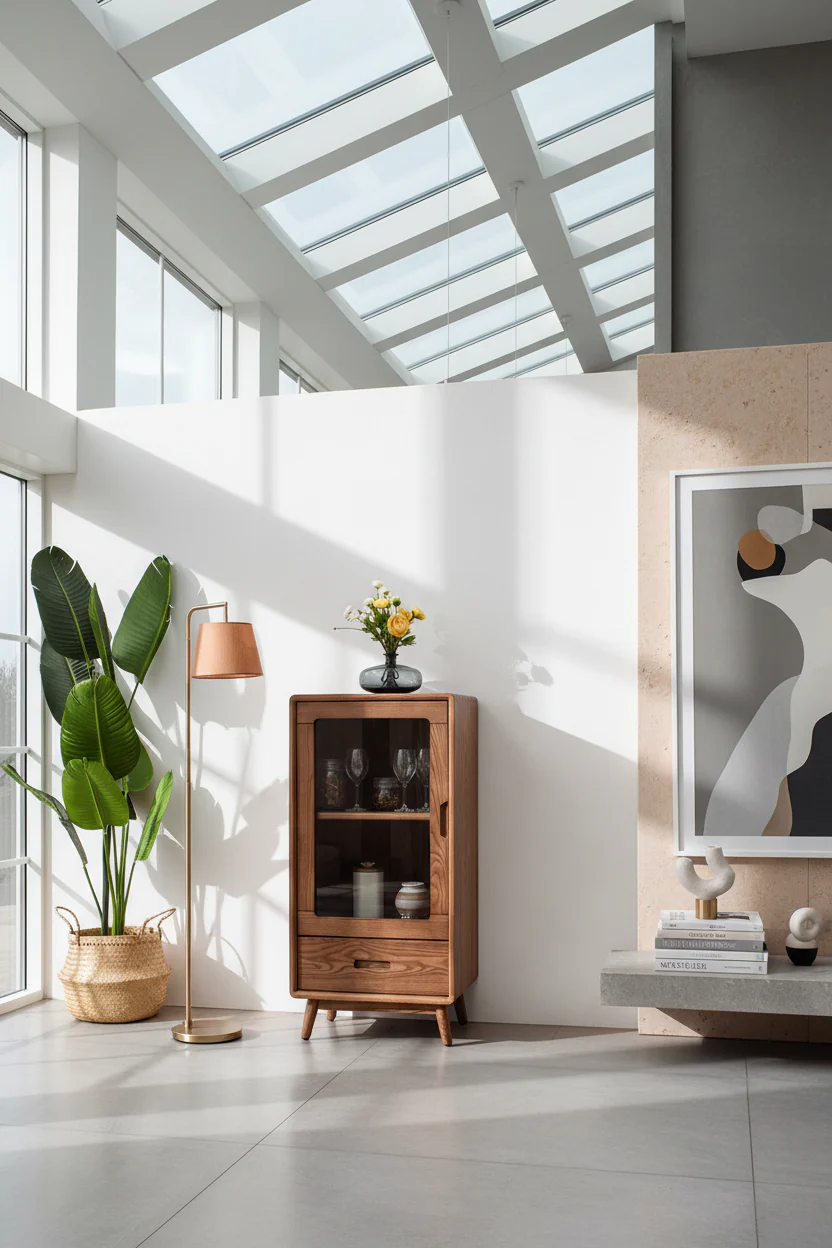 Rustic Charm Display Cabinet - Image 4