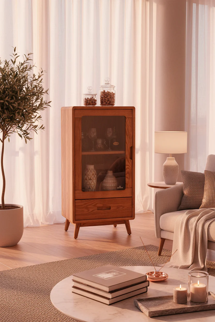 Rustic Charm Display Cabinet - Image 6