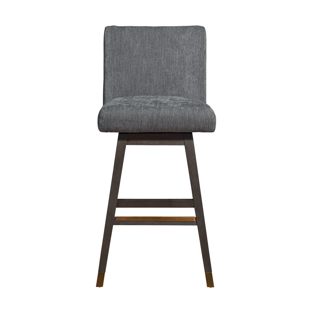 Rustic Elegance Upholstered Counter Stool - Image 7
