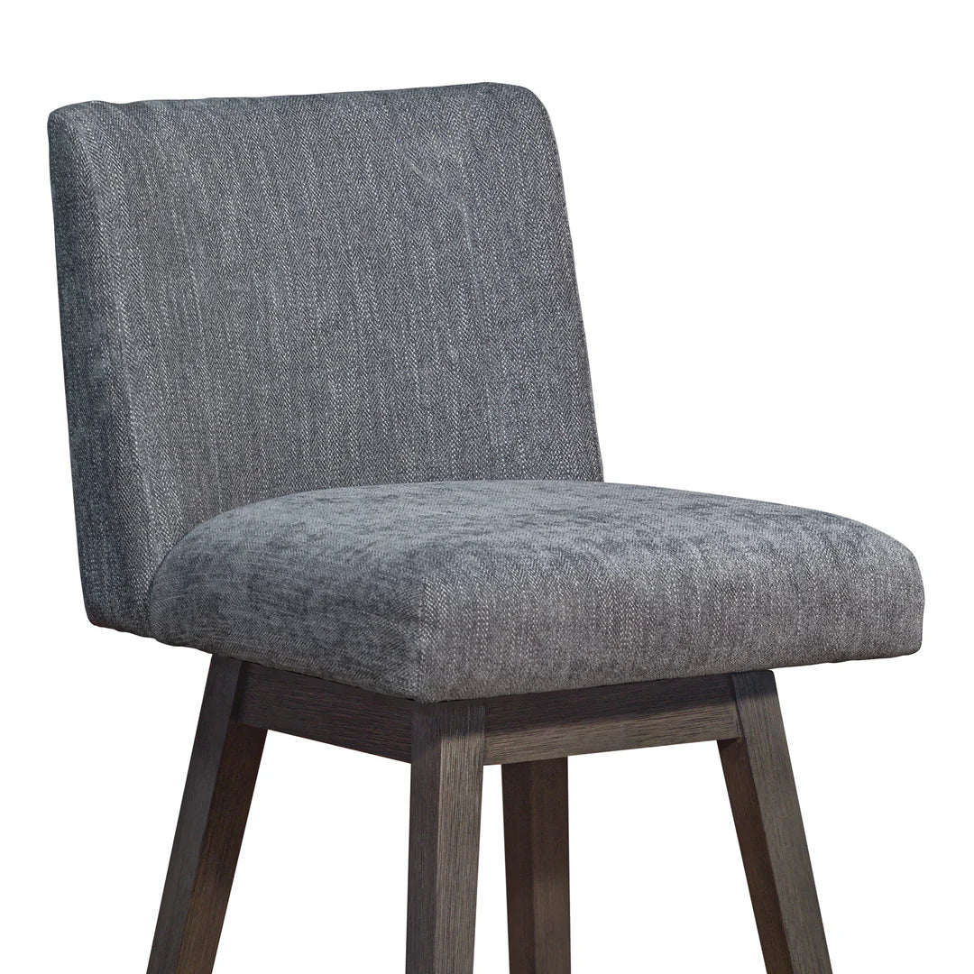 Rustic Elegance Upholstered Counter Stool - Image 8