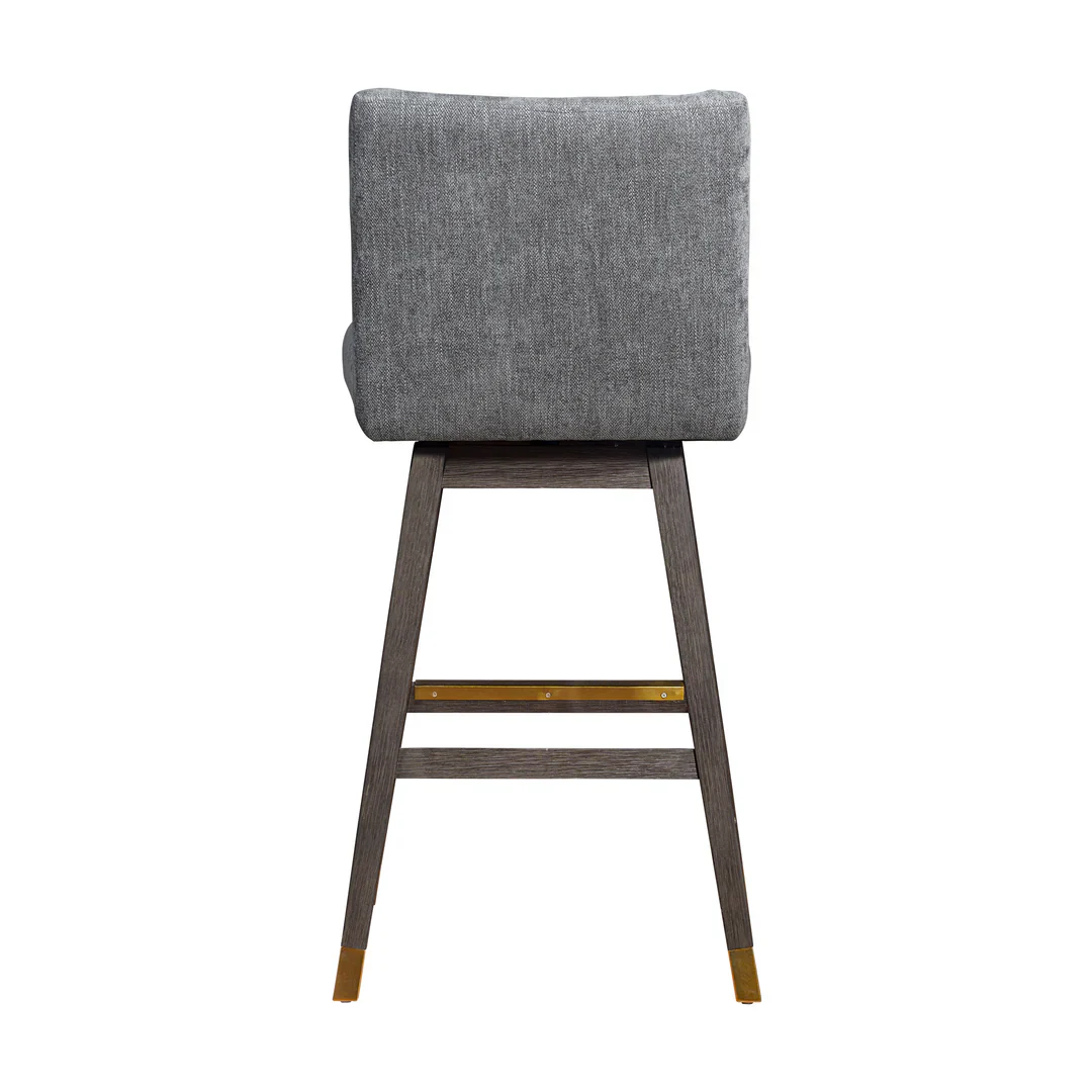 Rustic Elegance Upholstered Counter Stool - Image 9