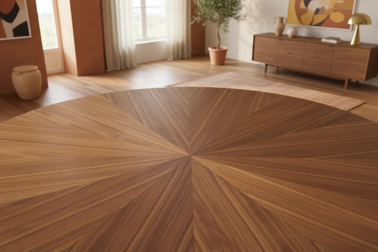 Santana Round Walnut Dining Table - Image 10