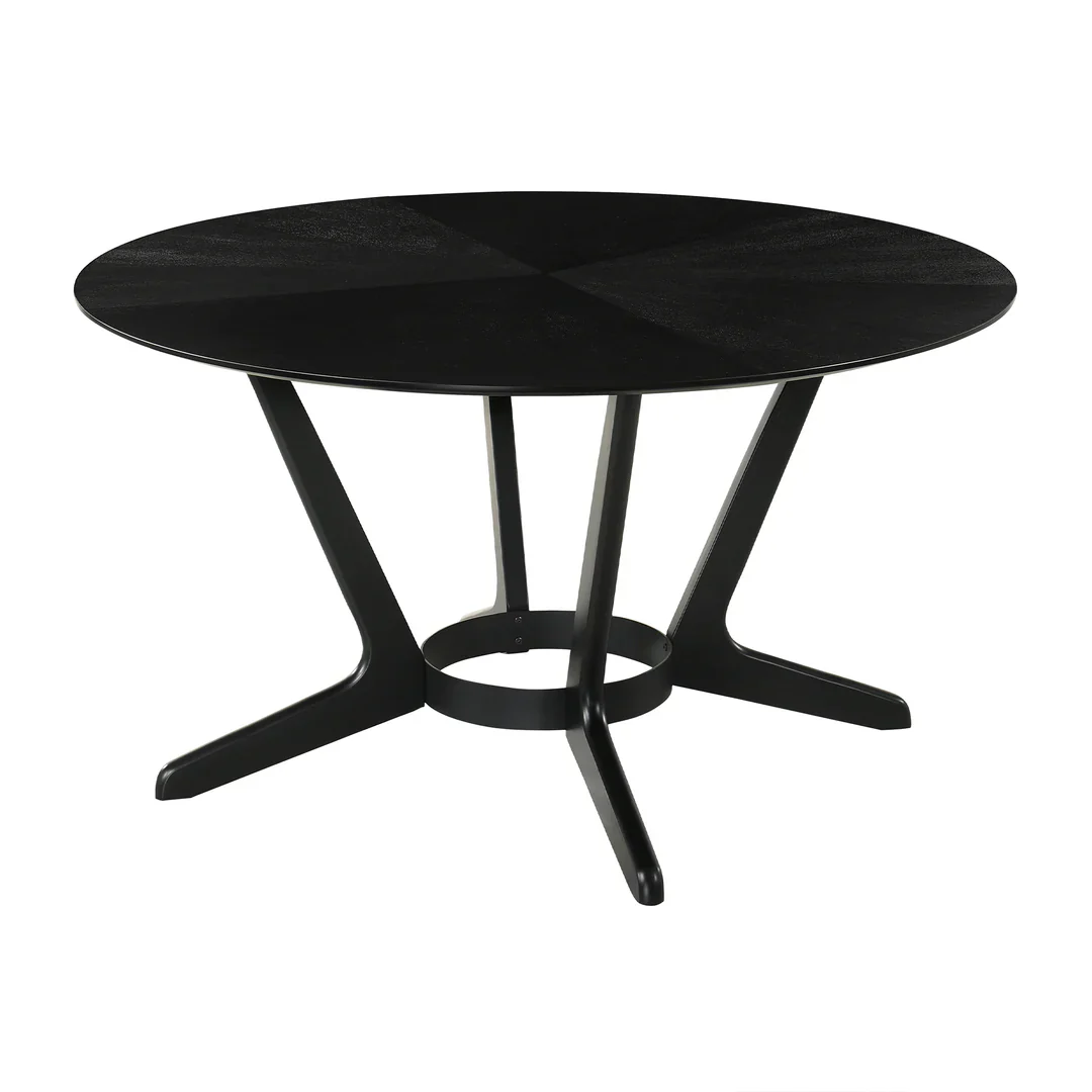 Santana Round Walnut Dining Table - Image 11