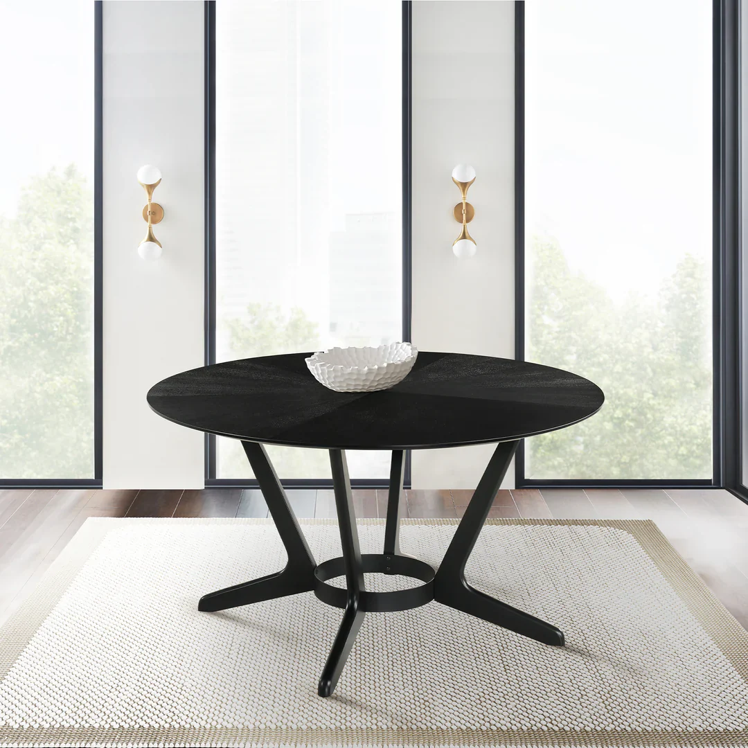 Santana Round Walnut Dining Table - Image 16