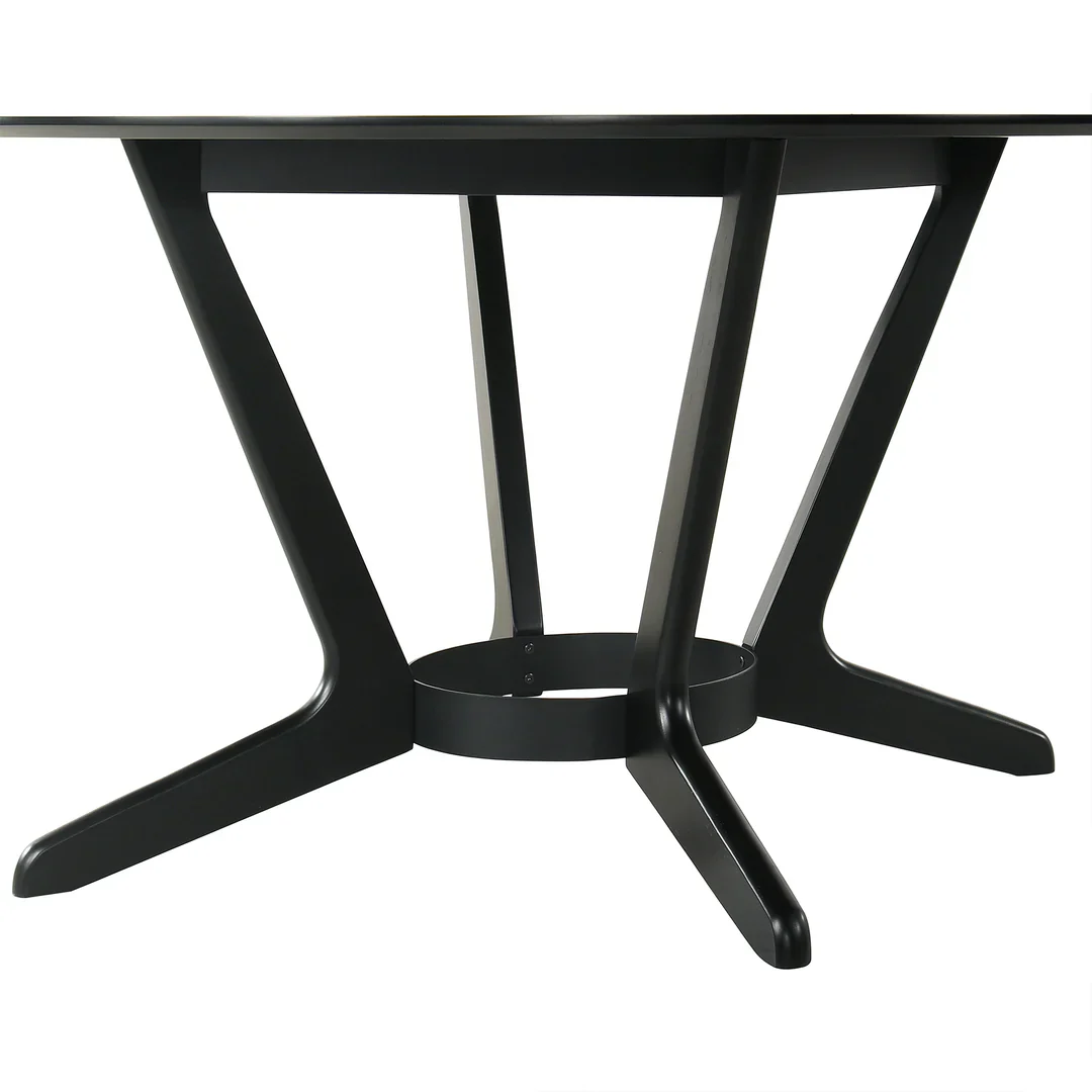 Santana Round Walnut Dining Table - Image 17