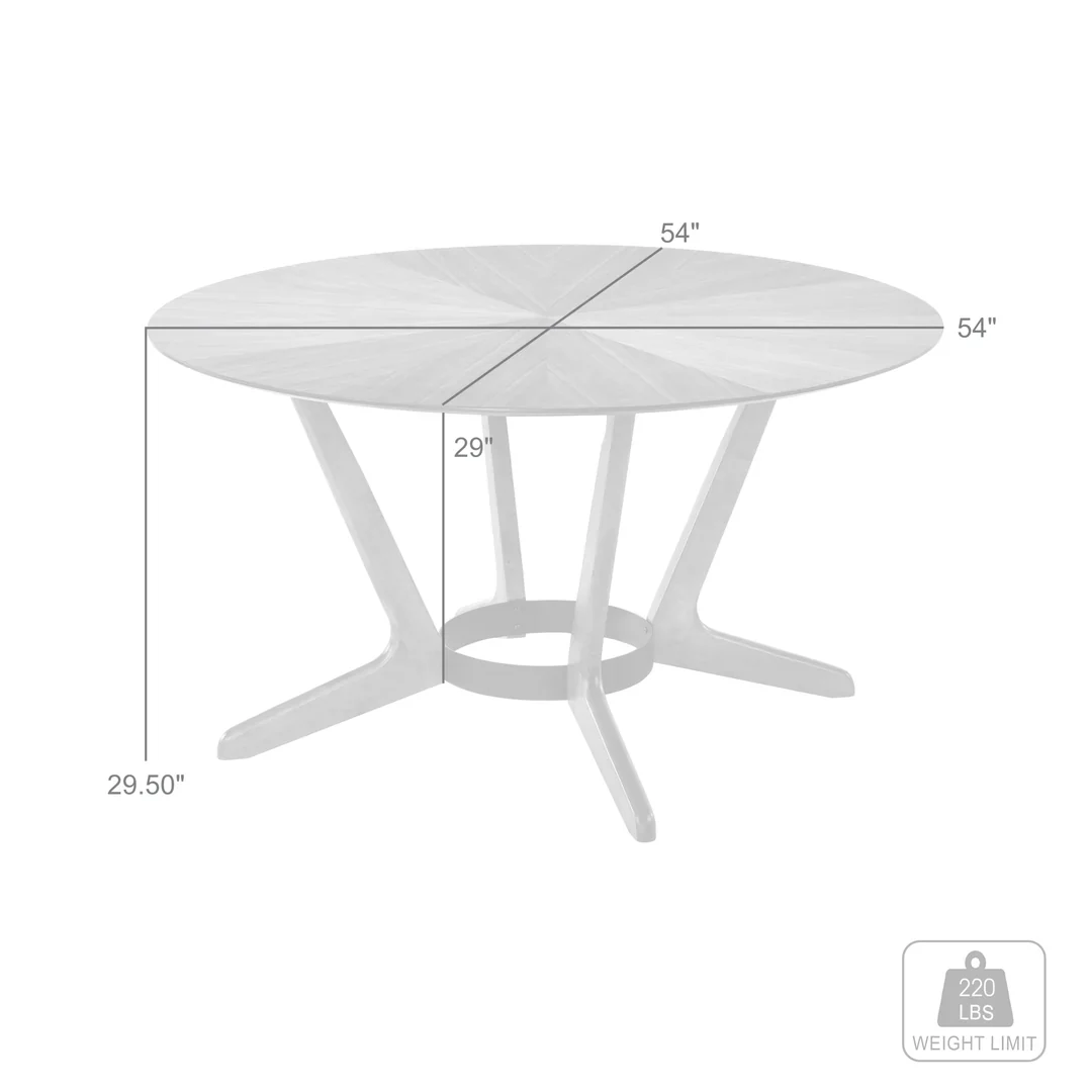 Santana Round Walnut Dining Table - Image 20