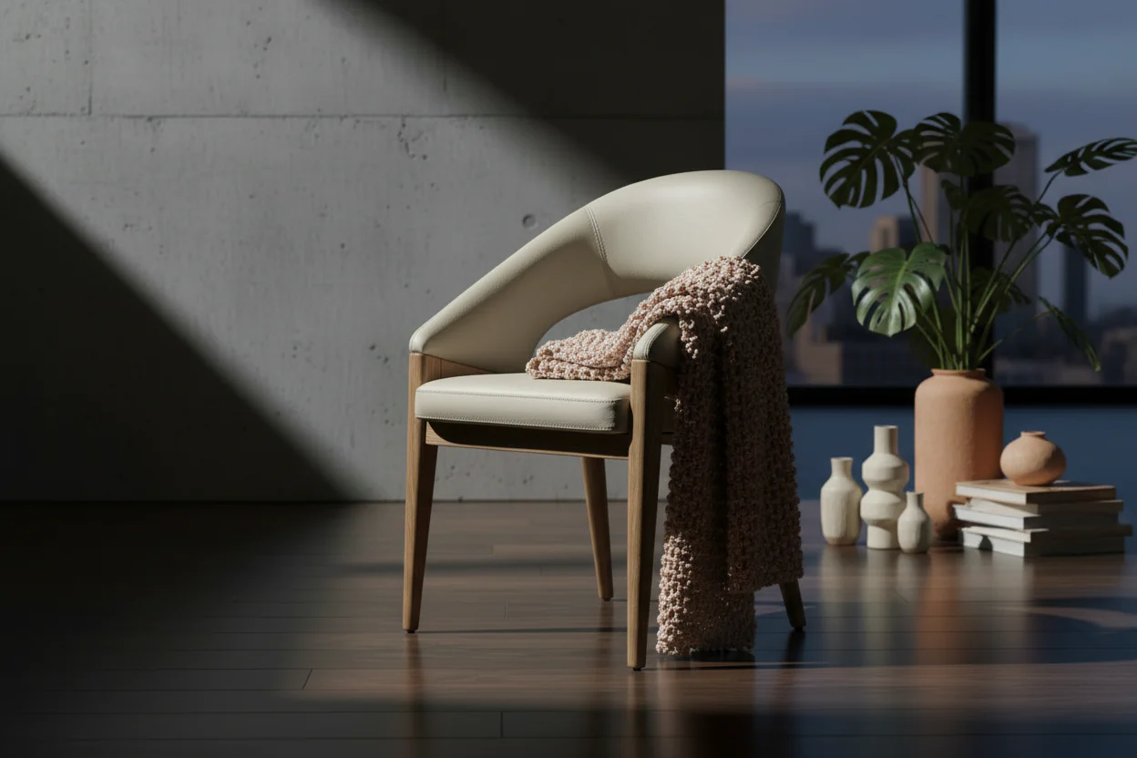 Selma Wood Dining Chair - Image 3