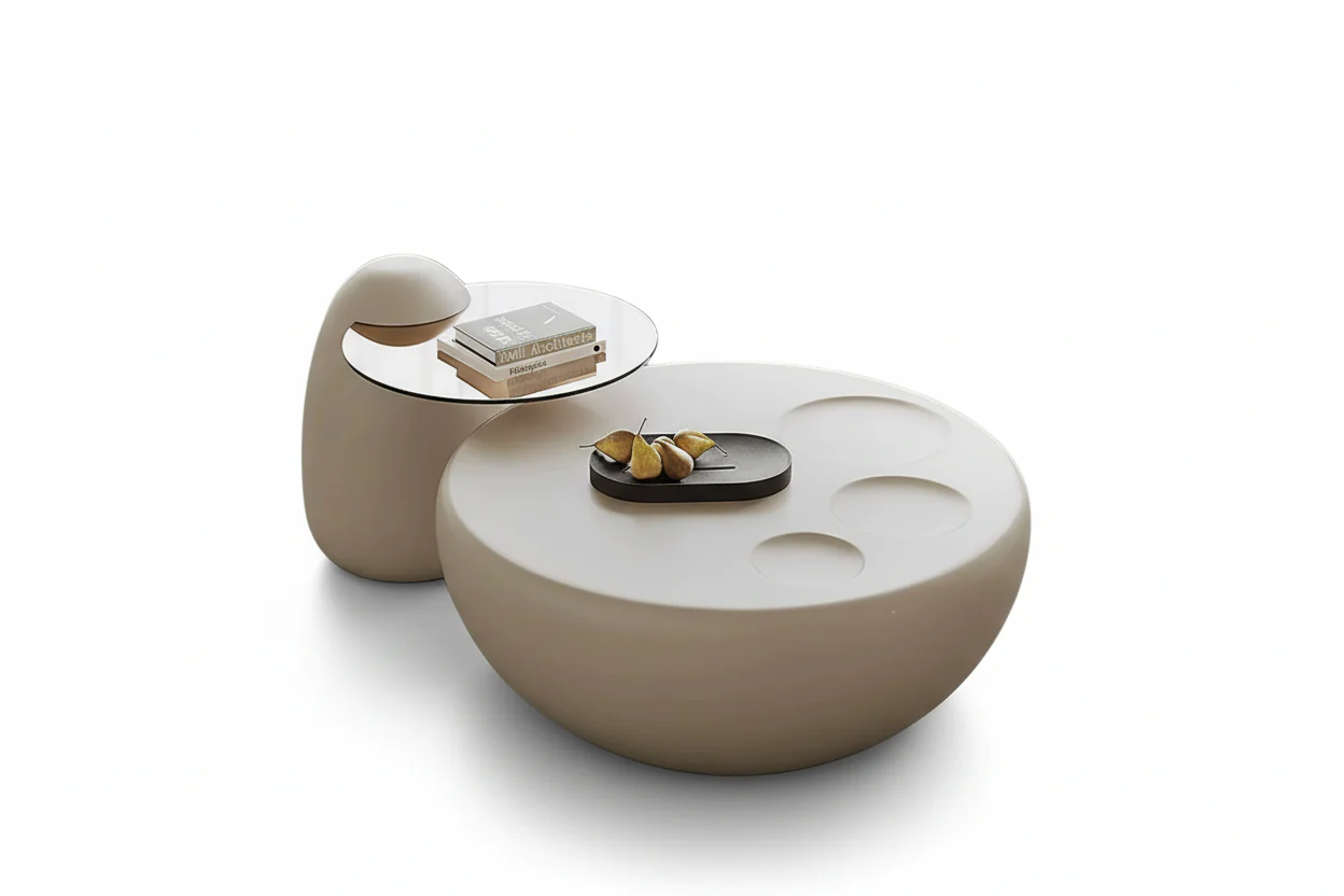 Serenity Pebble Coffee Table Set