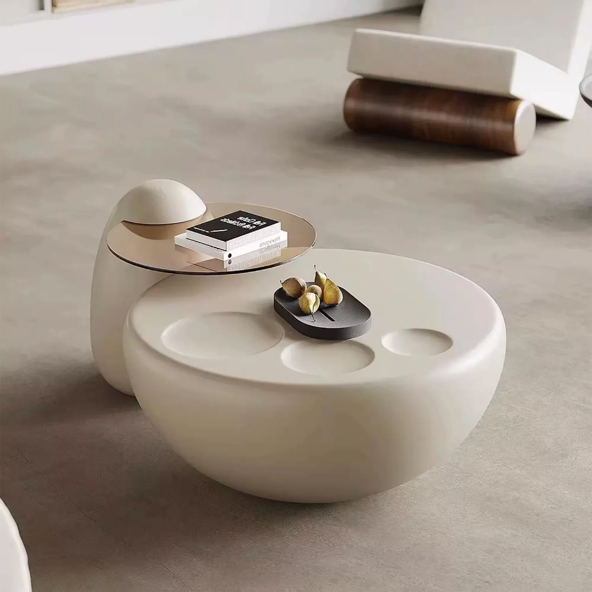 Serenity Pebble Coffee Table Set - Image 8