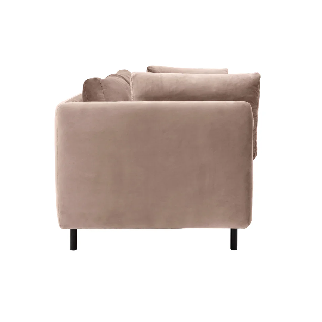 Serenity Taupe Velvet Sofa - Image 10